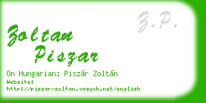 zoltan piszar business card